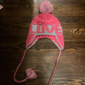 NWOT lsf loveshackfancy pink pompom hat - one size